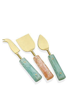 Duo Çelik 3'lü Peynir Servis Seti