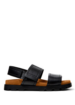 Brutus Siyah Deri Erkek Spor Sandalet K100777-011