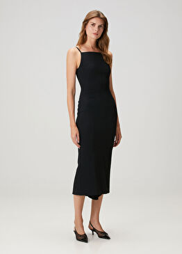 Siyah Midi Elbise