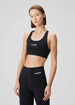 Siyah Logolu Spor Sütyeni