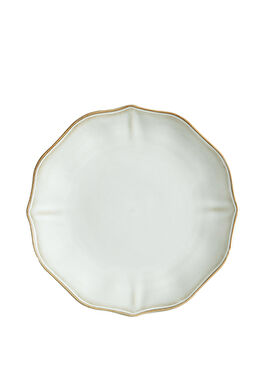 Elegant Açık Kahve Stoneware Tabak 22 cm