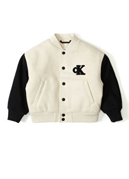 Varsity Bej Erkek Çocuk Bomber Mont