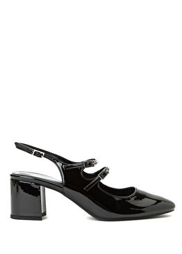 Siyah Kadın Bantlı Ayakkabı