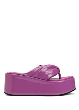 Mor Platformlu Kadın Terlik