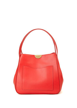 Kırmızı kadın Deri Çanta