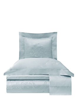 Martin Mavi Pamuklu Jakar Super King Size Nevresim Takımı 260 x 240 cm