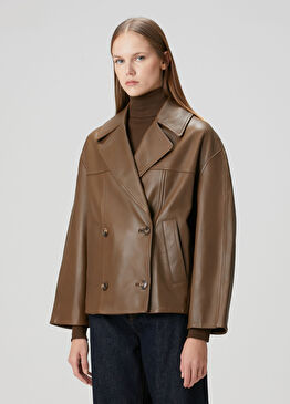 Kahverengi Deri Ceket