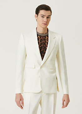 Sicilia Beyaz Yün Ceket