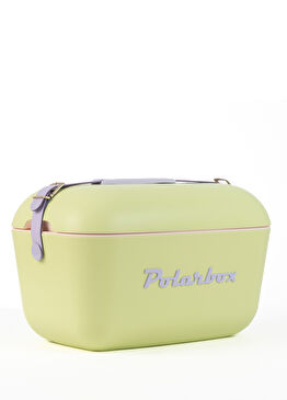 Prinkstyle Geometric Classic Pamuk ve Deri Kayışlı Lima-Malva Soğuk ve Sıcak Tutucu Termal Çanta 20 lt