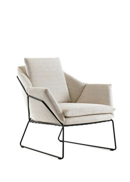 Kafes Siyah Ekru Mini Berjer