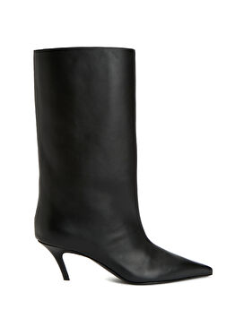 Fiona Siyah Kadın Deri Çizme