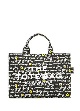 Joy Medium Siyah Kadın Kanvas Alışveriş Çantası