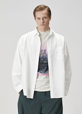 Beyaz Dış Gömlek