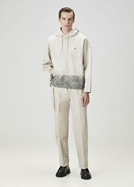 Bej Beli Kemerli Pantolon