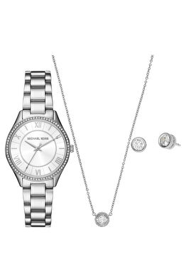 MK4851SET Çelik Kadın Kol Saati Kolye ve Küpe Seti