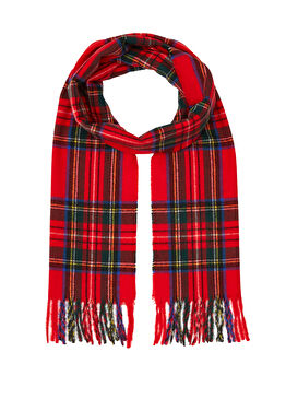 Kırmızı Desenli Atkı