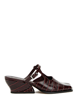 Onda Bordo Kadın Deri Terlik