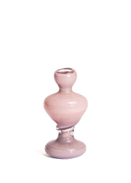 Medium Mor Cam Şamdan