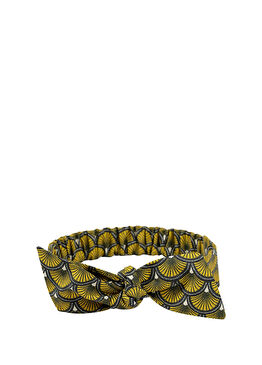 Sunmermaid Sarı Desenli Kız Çocuk Saç Bandı