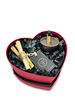 Coho Love Box Antique Meditation Bakır Tütsülük Palo Santo Tütsü Hediye Seti