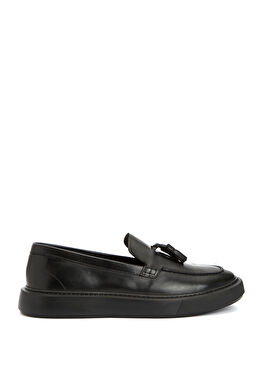 Siyah Erkek Deri Loafer