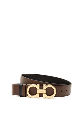 Koyu Kahverengi Kadın Deri Kemer