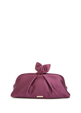 Bow Tie Bordo Kadın El Portföyü