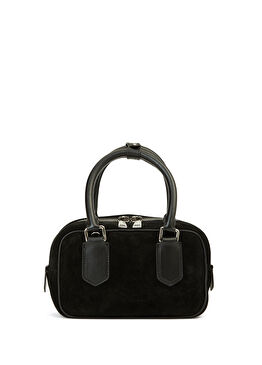 Siyah Kadın Süet Çanta