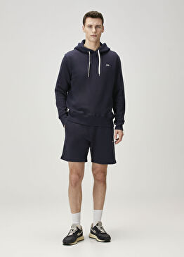 Lacivert Logo Nakışlı Şort