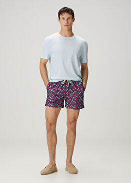 Rapallo Bordo Etnik Desenli Mayo