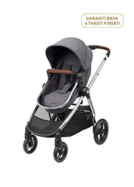 Zelia3 Luxe Premium Twillic Grey 2'si Bir Arada Bebek Arabası