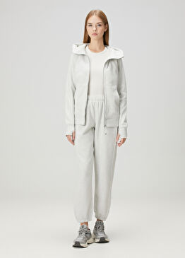 Scuba Mid Rise Oversize Açık Gri Eşofman Altı