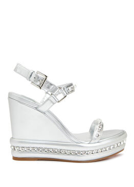 Pyrastrass Silver Kadın Deri Espadril