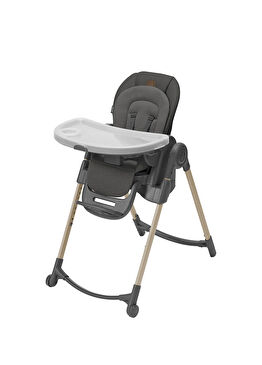Minla 6'sı 1 Arada Beyond Graphite Eco Ahşap Görünümlü Mama Sandalyesi