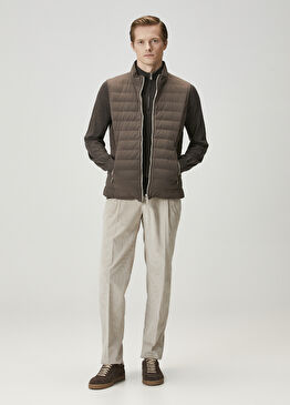 Kahverengi Puff Yelek