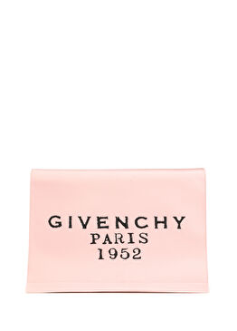 Paris 1952 Pembe Kadın Deri El Portföyü