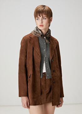 Kahverengi Süet Ceket