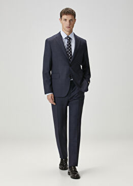 Drop 7 Lacivert Yün Takım Elbise