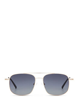 DS 2388 C1 Altın Rengi Metal Erkek Güneş Gözlüğü