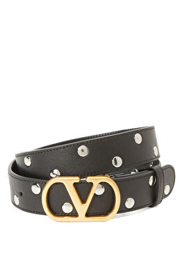 Siyah Kadın Deri Kemer