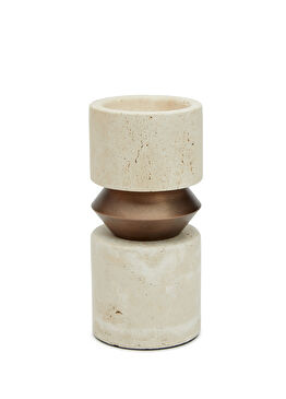 Forma N2 Naturel Taş Mumluk