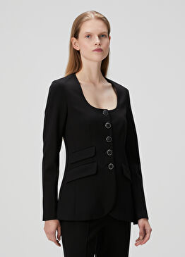 Roslyn Siyah Blazer