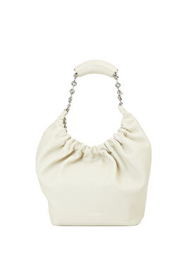 Small Squeeze Kırık Beyaz Kadın Deri Çanta