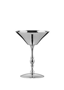 Gümüş Çelik Ayaklı Martini Kadehi 14 cm
