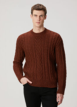 Bakır Örgü Dokulu Kazak