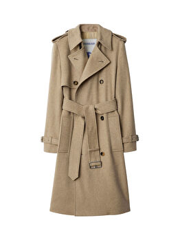 Kaşmir Trench Bej Kadın Mont