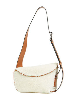 Taba Krem Kadın Deri Çanta