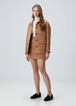 Limited Camel Yün Etek