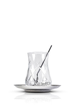 Casa Line Kristal Cam 18 Parça Çay Bardağı Takımı