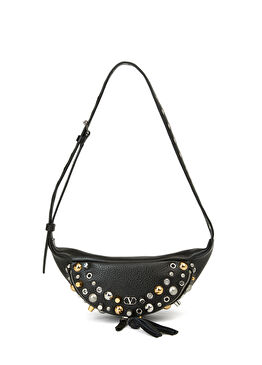 Nellcote Siyah Kadın Deri Bel Çantası